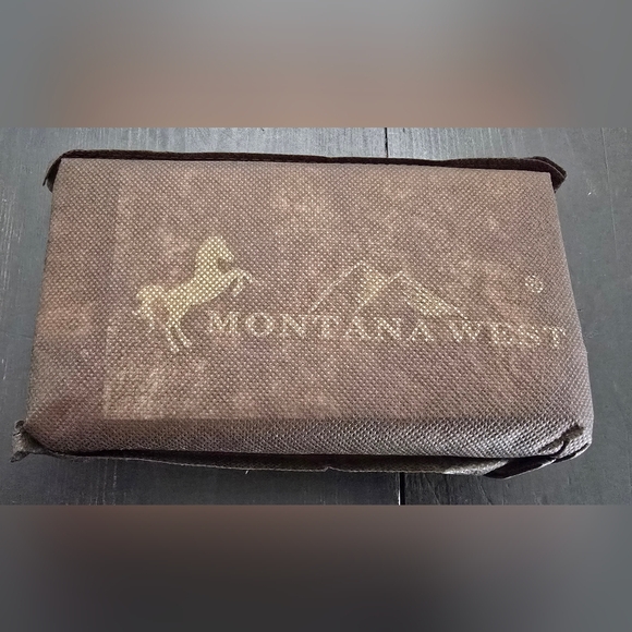 NWT Montana West Concho Collection Wallet Tribal Mandala Large Brown PU Leather - Picture 6 of 6